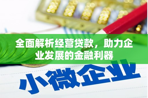 常山全面解析经营贷款，助力企业发展的金融利器