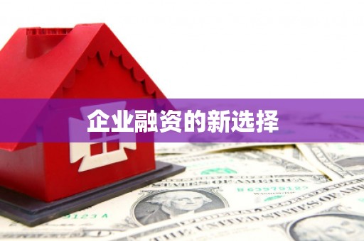 常山企业融资的新选择