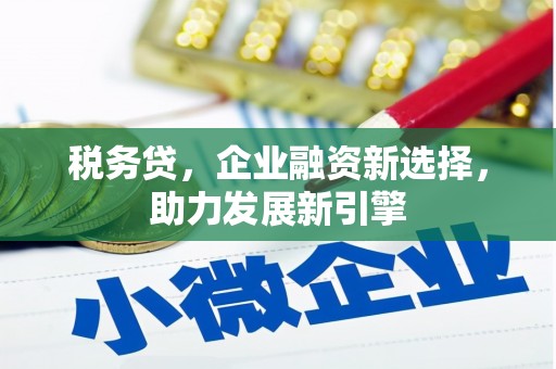 常山税务贷，企业融资新选择，助力发展新引擎