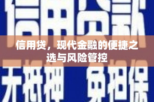 常山信用贷，现代金融的便捷之选与风险管控