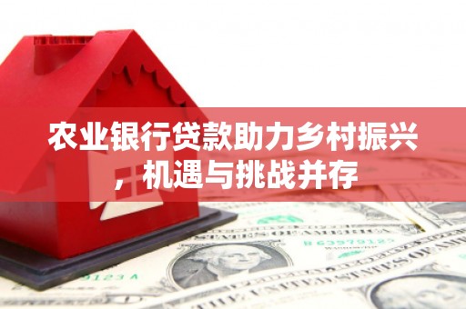 常山农业银行贷款助力乡村振兴，机遇与挑战并存